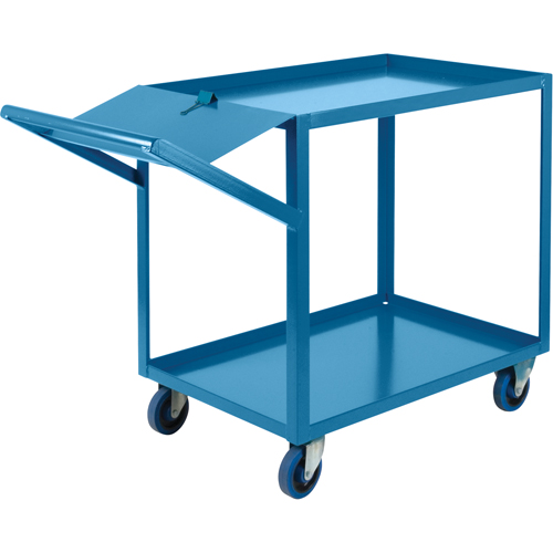 Order Picking Carts, 36" H x 24" W x 52" D, 2 Shelves, 1200 lbs. Capacity Cam Industrial