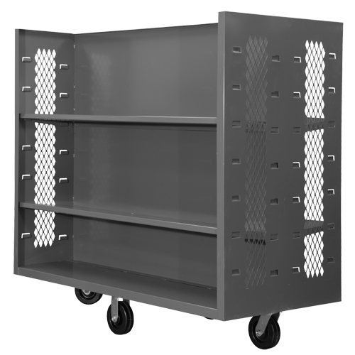 Wire Shelf Cart, Steel, 30" x 54" x 60", 1500 lbs. Capacity Cam Industrial