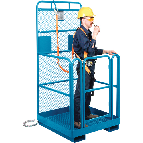 Nacelle &eacute;l&eacute;vatrice pour travail en hauteur, 36" x 36" x 72" h, Capacit&eacute; de 1000 lb, Acier Cam Industrial
