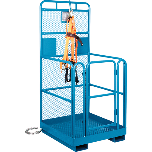Nacelle &eacute;l&eacute;vatrice pour travail en hauteur, 36" x 36" x 72" h, Capacit&eacute; de 1000 lb, Acier Cam Industrial