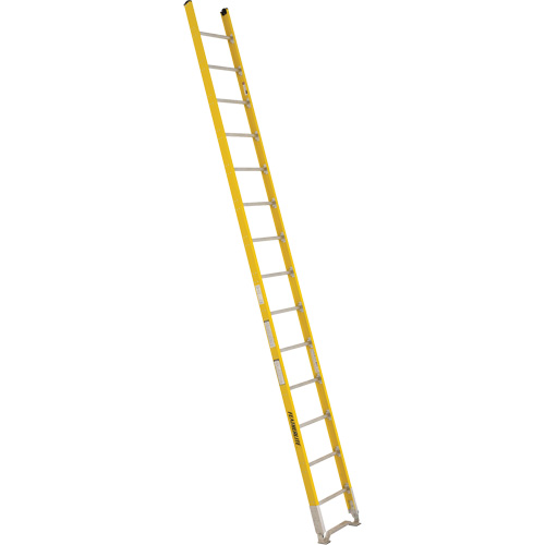 Single Section Straight Ladder - 6100 Series, 14', Fibreglass, 375 lbs., CSA Grade 1AA Cam Industrial