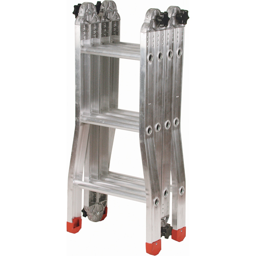 Industrial Duty Articulating Ladders, 6', Aluminum, 250 lbs. Cap., ANSI 1, CSA 1 Cam Industrial