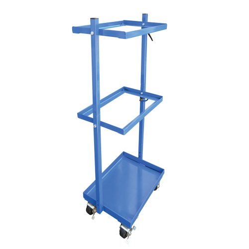 Stock Cart, Steel, 30-11/16" W x 19-1/4" D, 3 Shelves, 300 lbs. Capacity Cam Industrial