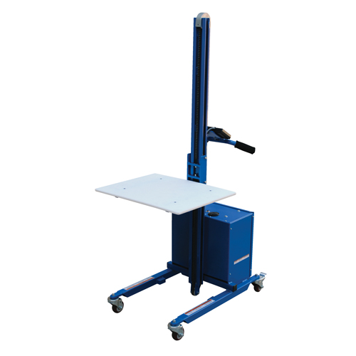Quick Lift Platform Stacker, Electric Operated, 175 lbs. Capacity, 57" Max Lift Cam Industrial