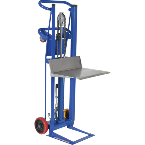 Hydra Lift Platform Stacker, Foot Pump Operated, 750 lbs. Capacity, 52" Max Lift Cam Industrial