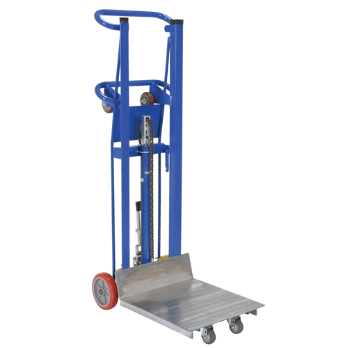 Hydra Lift Platform Stacker, Foot Pump Operated, 750 lbs. Capacity, 52" Max Lift Cam Industrial