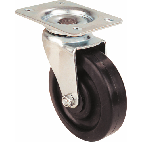 Light-Duty Caster, Swivel, 3" (76 mm), Polyolefin, 250 lbs. (113 kg.) Cam Industrial