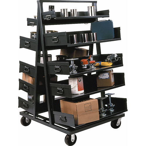 Chariots Adjust-A-Tray, 40" x 38" x 64", Capacit&eacute; 2500 lb Cam Industrial