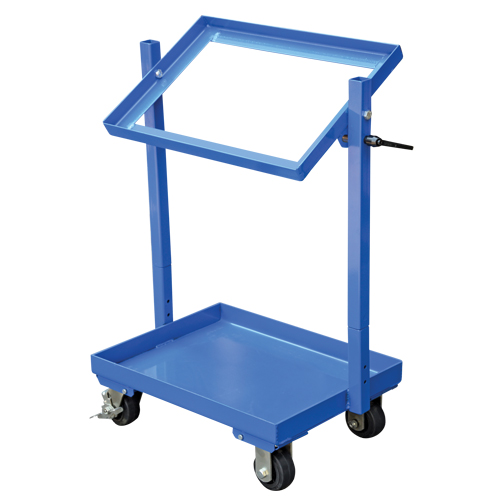 Stock Cart, Steel, 30-11/16" W x 19-1/4" D, 2 Shelves, 200 lbs. Capacity Cam Industrial