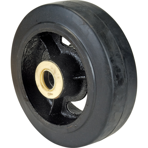 Rubber Wheels, 6" (152 mm) Dia. x 2" (51 mm) W, 550 lbs. (249 kg.) Capacity Cam Industrial