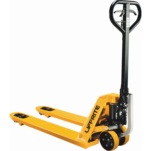 Power-Start Technology Pallet Trucks, Steel, 48" L x 27" W, 5000 lbs. Capacity Cam Industrial