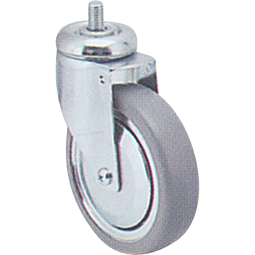 Zinc Plated Caster, Swivel, 5" (127 mm) Dia., 240 lbs. (108 kg.) Capacity Cam Industrial