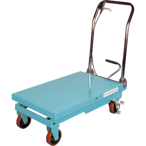 Heavy-Duty Hydraulic Scissor Lift Table, 32" L x 19-3/4" W, Steel, 660 lbs. Capacity Cam Industrial
