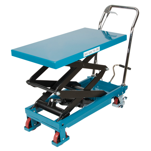 Heavy-Duty Hydraulic Scissor Lift Table, 35-3/4" L x 19-3/4" W, Steel, 770 lbs. Capacity Cam Industrial