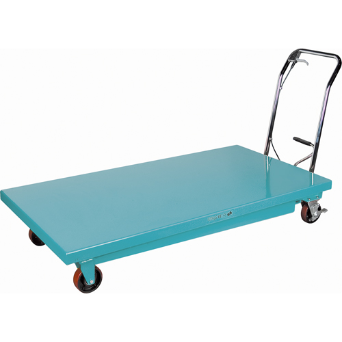 Heavy-Duty Hydraulic Scissor Lift Table, 63" L x 31-7/8" W, Steel, 1100 lbs. Capacity Cam Industrial