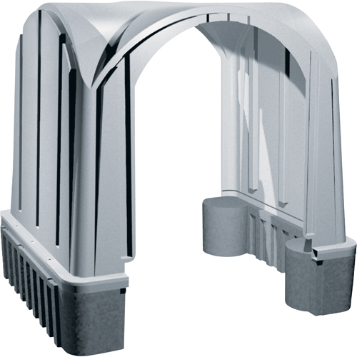 Outdoor Poly Shelters, 2 Walls, 7' L x 6' W x 7' H Cam Industrial