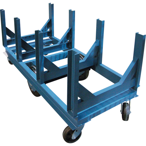 Chariot &agrave; berceaux, 60" lo x 28" la x 29" h, Capacit&eacute; de 5000 lb, Roue Ph&eacute;nolique Cam Industrial