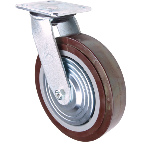 Caster, Swivel, 8" (203.2 mm), Polyurethane, 1000 lbs. (453.6 kg.) Cam Industrial