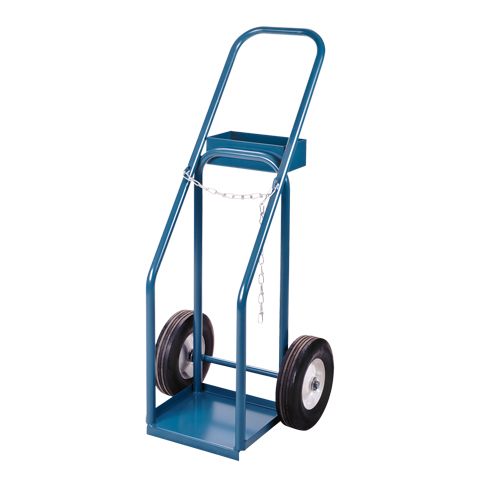 Chariots pour bouteilles de gaz, Roues Semi-pneumatique, Base de 12" la x 10" lo, 400 lb Cam Industrial
