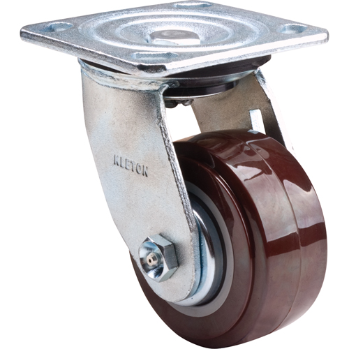 Caster, Swivel, 4" (101.6 mm), Polyurethane, 550 lbs. (249.5 kg.) Cam Industrial