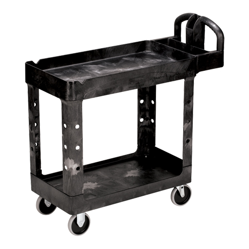 Heavy Duty Utility Cart - 4500-88, 2 Tiers, 17-1/8" x 33-1/4" x 39", 500 lbs. Capacity Cam Industrial