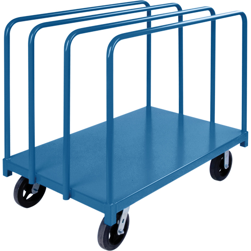 Single Level Rails Heavy-Duty Panel Mover Truck, 48" x 30" x 45", 2000 lbs. Capacity Cam Industrial
