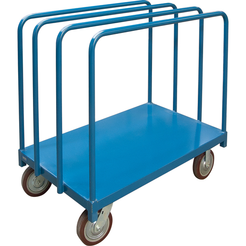 Chariot robuste pour transport de panneaux avec rails &agrave; palier unique, 60" x 30" x 45", Capacit&eacute; 2500 lb Cam Industrial