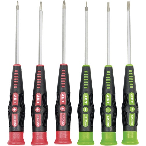 JPSD-6 Precision Screwdriver Set, 6, Magnetic Cam Industrial