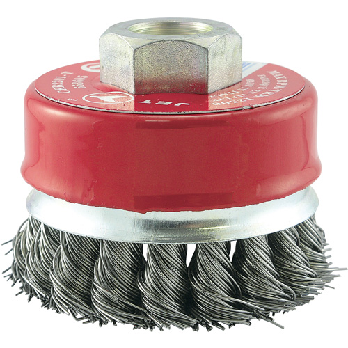 CKB2201T Knotted Cup Brush, 2-3/4" Dia. x 5/8"-11 Arbor Cam Industrial
