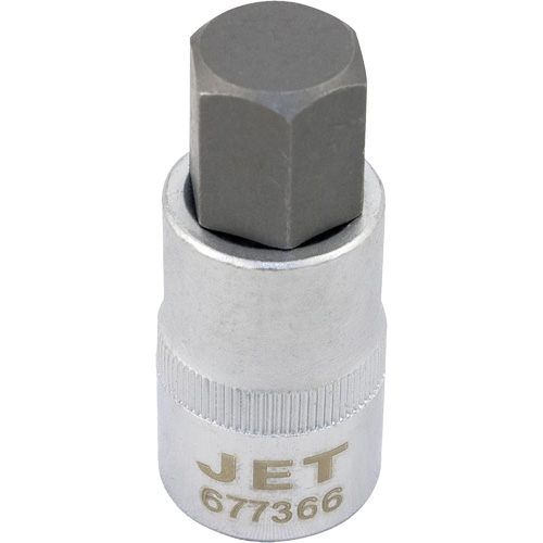 Bit Socket, Hex, 12 mm x 2" L, 1/2" Drive Cam Industrial