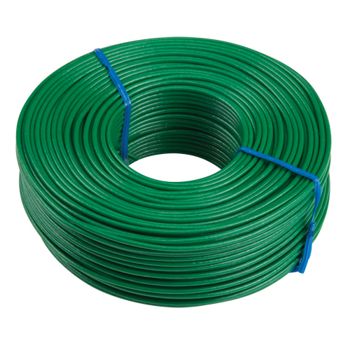 Fil d'attache pour barres d'armature, Enduit PVC vert, Cal. 16, 3,125 lb /bobine Cam Industrial