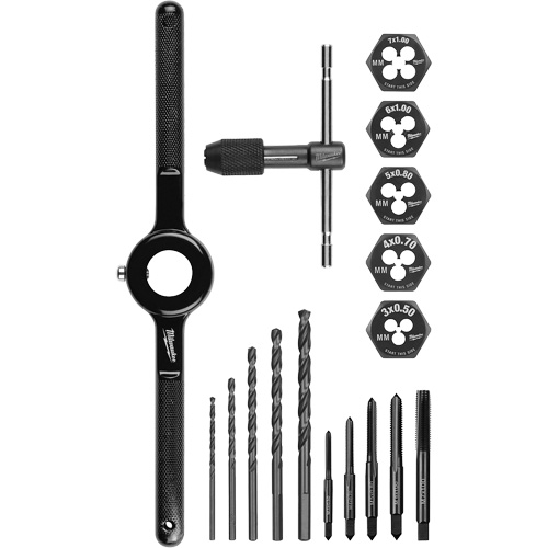 Tap and Die Set, 17 Pieces Cam Industrial
