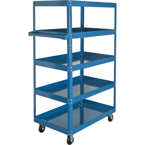 Shelf Carts , 5 Tiers, 18" W x 61" H x 30" D, 900 lbs. Capacity Cam Industrial