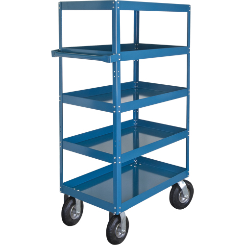 Shelf Carts , 5 Tiers, 24" W x 65" H x 36" D, 900 lbs. Capacity Cam Industrial