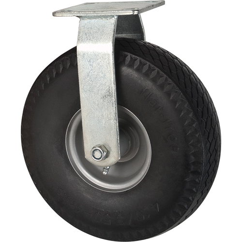 Flat-Free Casters, Rigid, 10" (254 mm), Flat-Free, 300 lbs. (136 kg.) Cam Industrial