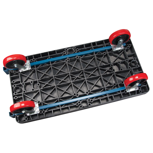Plastic Platform Truck, 48" L x 24" W, 2500 lbs. Cap., Polyurethane Wheels Cam Industrial
