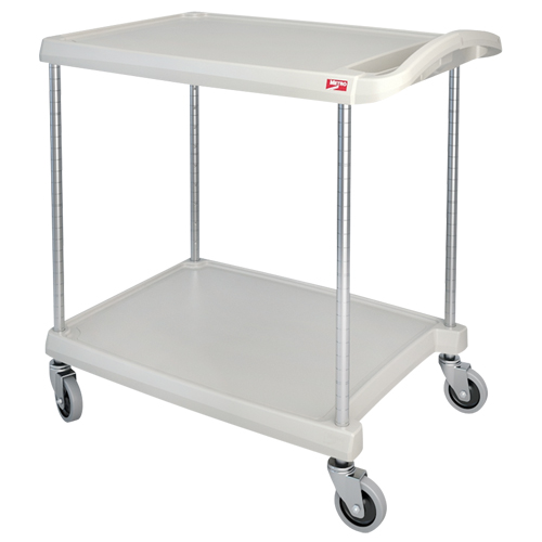 myCart Utility Cart, 2 Tiers, 20" x 35-1/2" x 30", 300 lbs. Capacity Cam Industrial