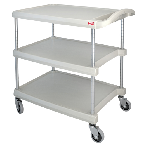 myCart Utility Cart, 3 Tiers, 20" x 35-1/2" x 30", 400 lbs. Capacity Cam Industrial