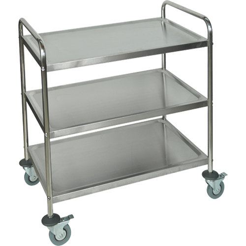 Shelf Cart, 3 Tiers, 21" W x 37" H x 23-1/2" D, 200 lbs. Capacity Cam Industrial