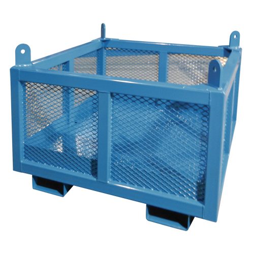 Material Handling Basket, 24" H x 48" W x 48" D, 1000 lbs. Capacity Cam Industrial