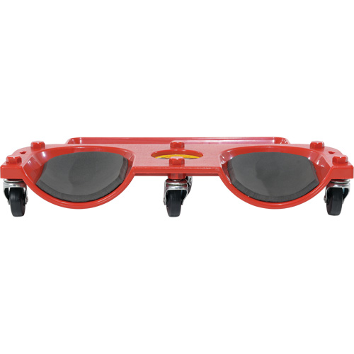 Rolling Knee Dolly, Plastic, Red, 350 lbs. Capacity Cam Industrial