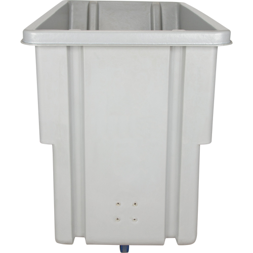 Chariot basculeur en acier, Poly&eacute;thyl&egrave;ne, 0,625 vg³, Capacit&eacute; de charge de 500 lb Cam Industrial