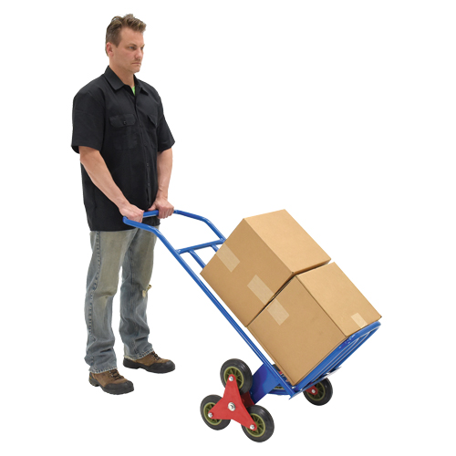 Stair Climbing Hand Truck, Steel Frame, 24" W x 45-3/4" H, 300 lbs. Capacity Cam Industrial