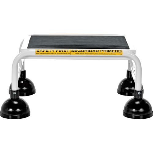 &eacute;chelles Stop-Step, 1 marches, Largeur de la marche 16", Hauteur de la plateforme 9-9/16", Acier Cam Industrial