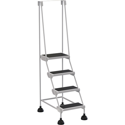 &eacute;chelles Stop-Step, 4 marches, Largeur de la marche 16", Hauteur de la plateforme 38-3/16", Acier Cam Industrial