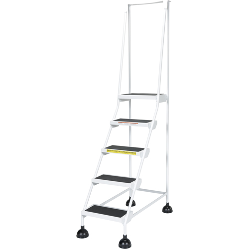 &eacute;chelles Stop-Step pour travaux l&eacute;gers, 5 marches, Largeur de la marche 16", Hauteur de la plateforme 47-11/16", Acier Cam Industrial