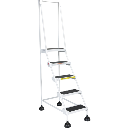 &eacute;chelles Stop-Step pour travaux l&eacute;gers, 5 marches, Largeur de la marche 16", Hauteur de la plateforme 47-11/16", Acier Cam Industrial