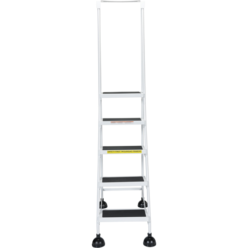 &eacute;chelles Stop-Step pour travaux l&eacute;gers, 5 marches, Largeur de la marche 16", Hauteur de la plateforme 47-11/16", Acier Cam Industrial