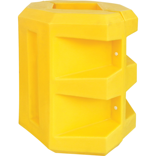 Short Column Protector, 8" x 8" Inside Opening, 24" L x 24" W x 24" H, Yellow Cam Industrial