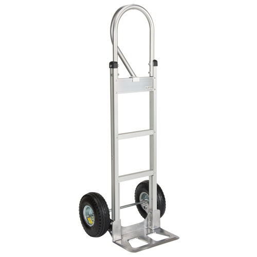 Knocked Down Hand Truck, P-Handle Handle, Aluminum, 52-1/8" Height, 500 lbs. Capacity Cam Industrial